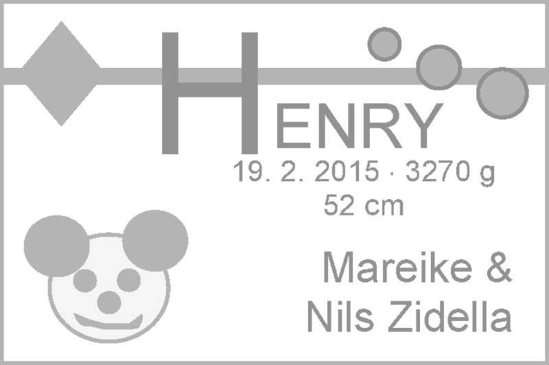 Anzeige für Henry Zidella vom 14.03.2015 aus Nordwest-Zeitung