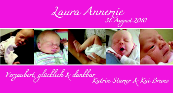 Babyanzeige von Laura Annemie  von Nordwest-Zeitung