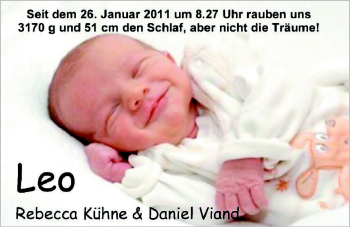 Babyanzeige von Leo  von Nordwest-Zeitung