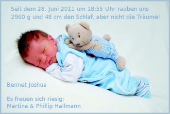 Babyanzeige von Bennet Joshua  von Nordwest-Zeitung