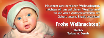 Babyanzeige von Dennis  von Nordwest-Zeitung