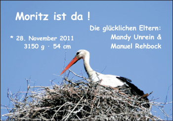 Babyanzeige von Moritz  von Nordwest-Zeitung