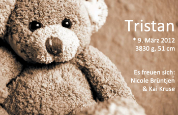 Babyanzeige von Tristan  von Nordwest-Zeitung