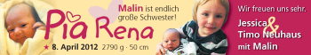 Babyanzeige von Pia Rena  von Nordwest-Zeitung