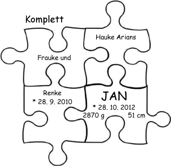 Babyanzeige von Jan  von Nordwest-Zeitung