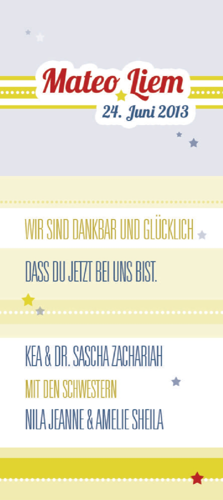 Anzeige für Mateo Liem vom 20.07.2013 aus Nordwest-Zeitung