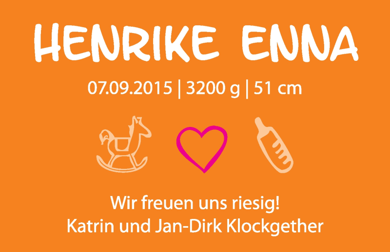 Anzeige für Henrike Enna Klockgether vom 19.09.2015 aus Nordwest-Zeitung