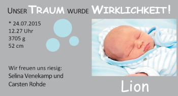 Babyanzeige von Lion Venekamp von Nordwest-Zeitung