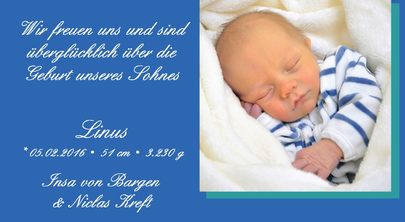 Anzeige für Linus  vom 20.02.2016 aus Nordwest-Zeitung