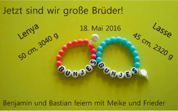 Babyanzeige von Lenya und Lasse  von Nordwest-Zeitung