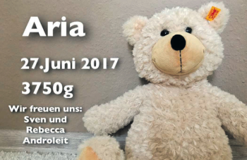 Babyanzeige von Aria Androleit von Nordwest-Zeitung