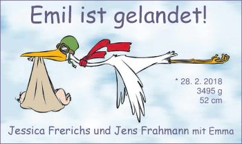 Babyanzeige von Emil  von Nordwest Zeitung