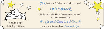 Babyanzeige von Otis Minack von EZ