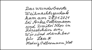 Babyanzeige von Lea  von Nordwest-Zeitung