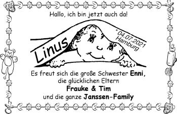 Babyanzeige von Linus  von EZ